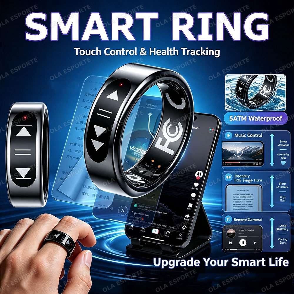 Health Monitors - Nuovo Anello Intelligente con Controllo Touch