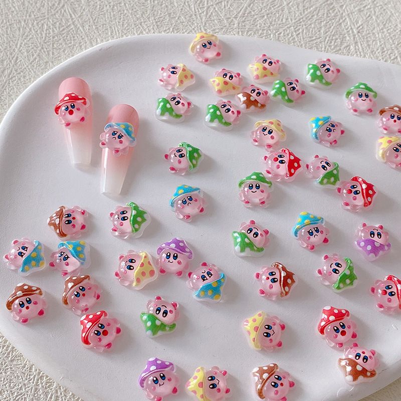 Nail Art - 2/10/20 Pezzi Decorazioni per Unghie Kirby,