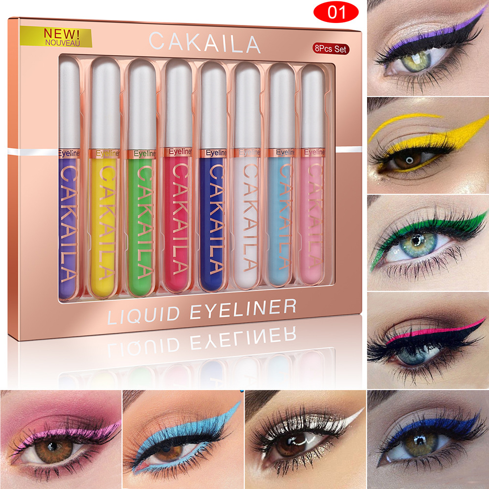Set di 8 colori Penne per eyel - Waterproof Liquid Eyeliner Pen recensione e prezzo
