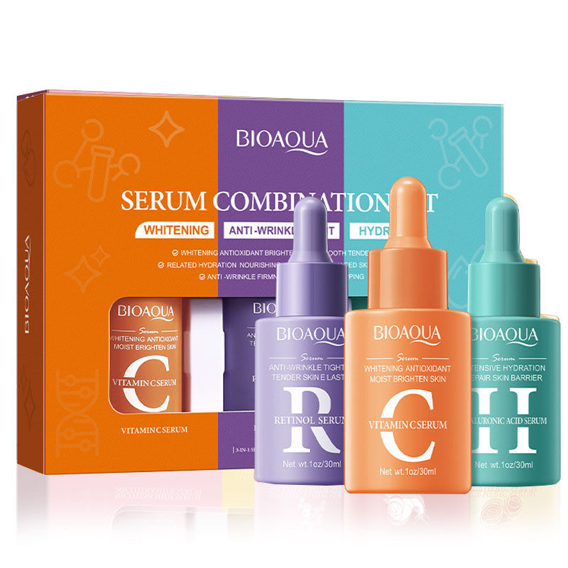 3 pz/set BIOAQUA Vitamina C Re - Hyaluronic Acid Facial Serum recensione e prezzo