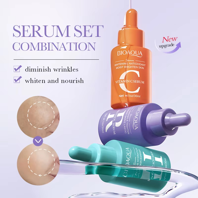 3 pz/set BIOAQUA Vitamina C Re - Hyaluronic Acid Facial Serum recensione e prezzo