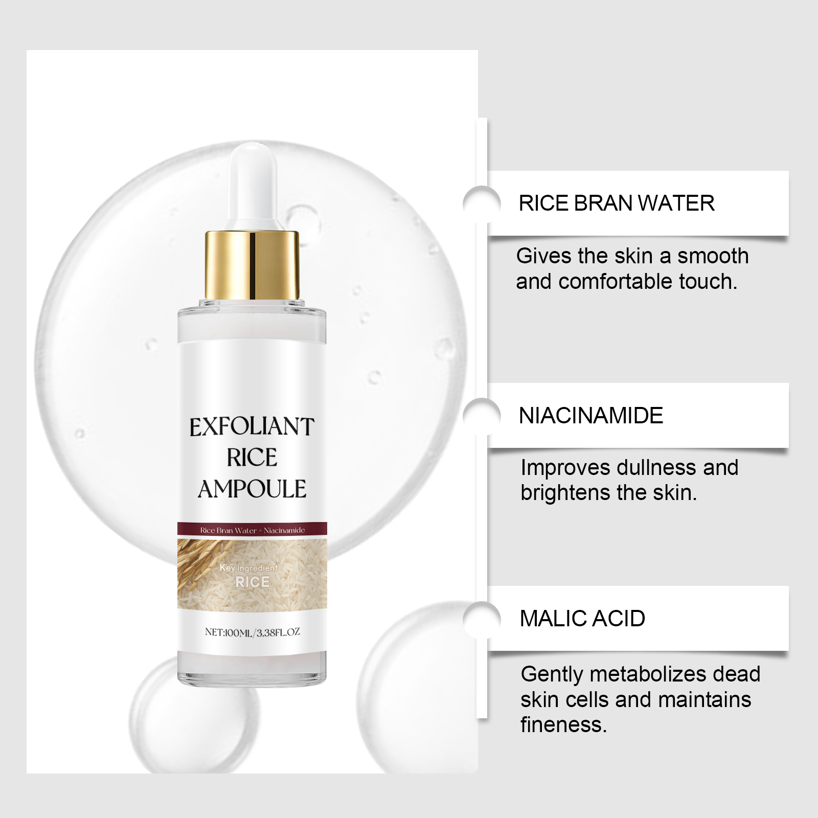 Siero Viso Esfoliante al Riso  - Niacinamide Pore Shrinking Essence recensione e prezzo
