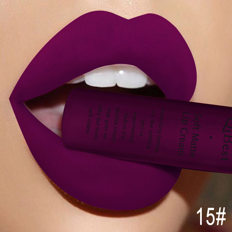 QIBEST Sexy Velluto Opaco Lip  - Matte Velvet Lip Tint Long Lasting recensione e prezzo