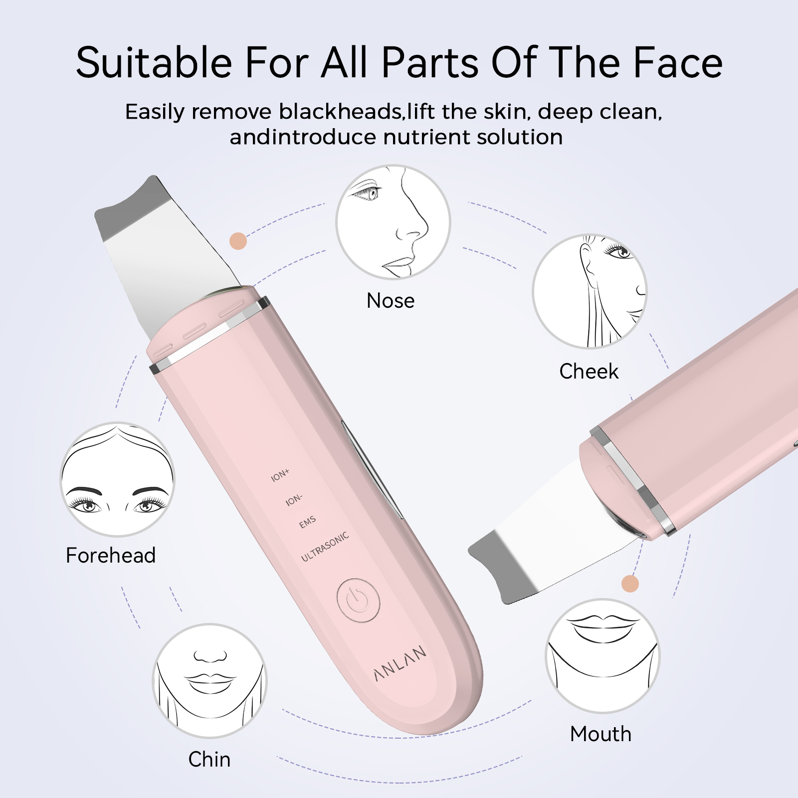 ANLAN Lavatrice ad ultrasuoni  - Led Light Therapy Face Mask recensione e prezzo
